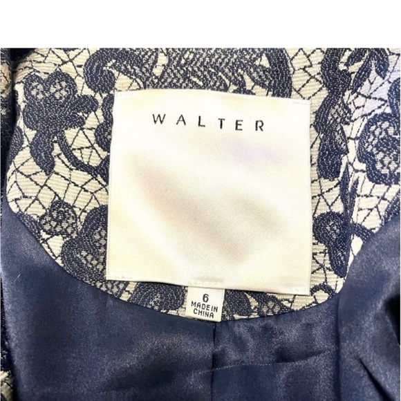Walter Baker Brocade Tie Front Jacket - Picture 11 of 16